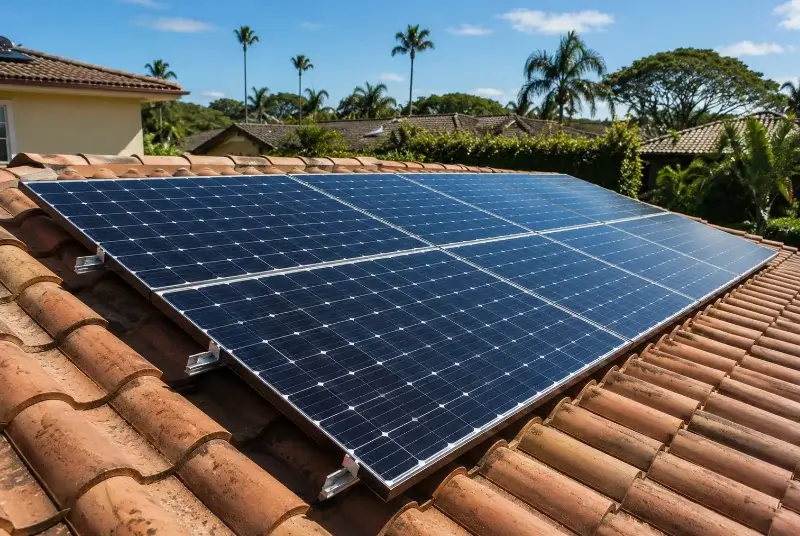 Installation de panneaux solaires à Létra
